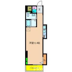 COZY(ワンルーム/9階)の間取り写真