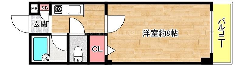 LILAC PARTIII(1K/3階)の間取り写真