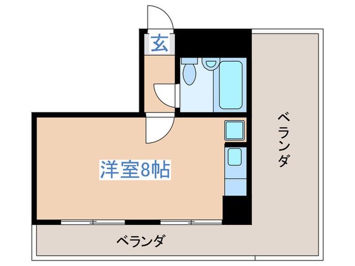 朝日プラザ北七番丁(ワンルーム/4階)の間取り写真