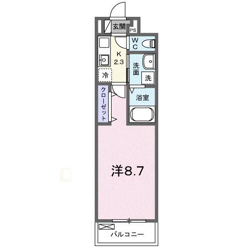 BOSCATO T(1K/2階)の間取り写真