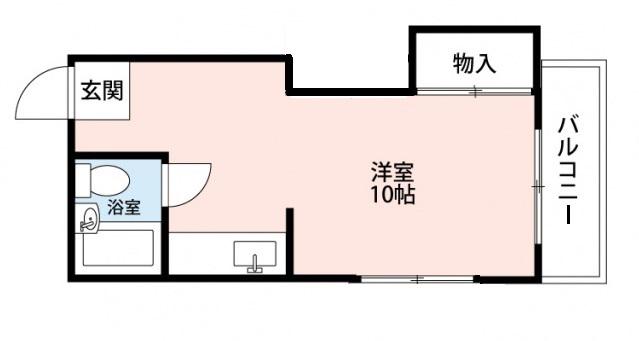 GRACE KANDA COURT(ワンルーム/2階)の間取り写真