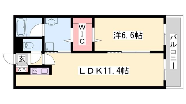 TOAST AKASI(1LDK/3階)の間取り写真