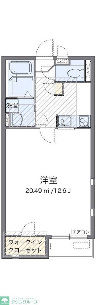 ミランダサンドエル II(1K/1階)の間取り写真