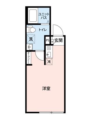 マイナビSTAY王子神谷リバーサイド(ワンルーム/4階)の間取り写真