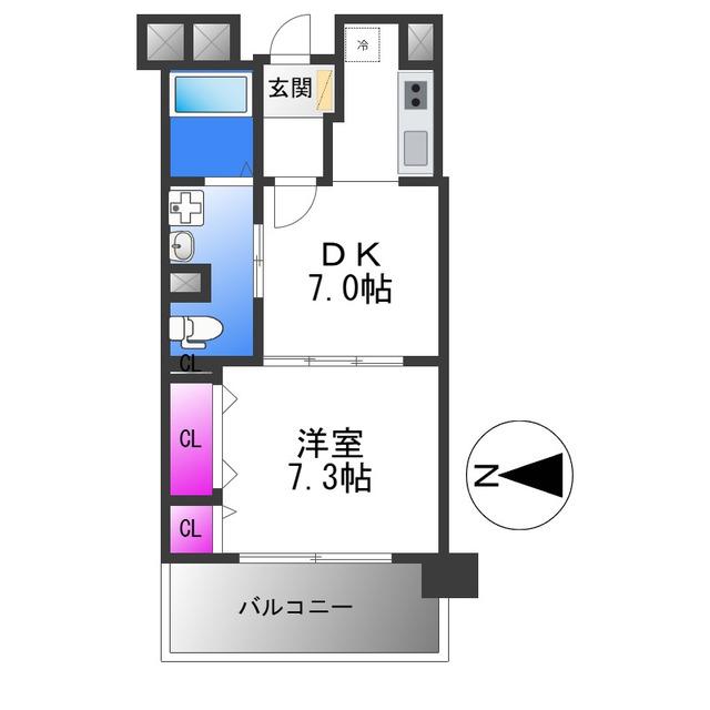 いなほの館(1DK/2階)の間取り写真