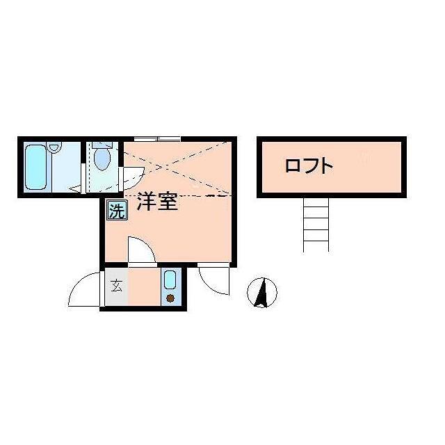 サンシャイン南馬込(1K/3階)の間取り写真