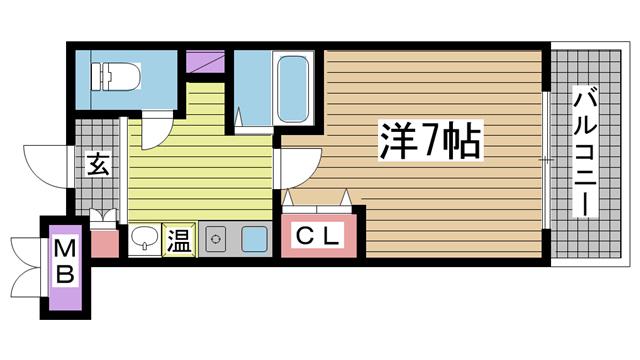 SANKOウィズダムスクウェア(1K/3階)の間取り写真