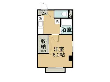 プラージュ幕張(1K/4階)の間取り写真