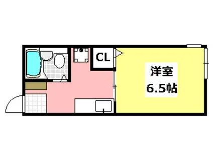 ハイツ和田(1K/1階)の間取り写真