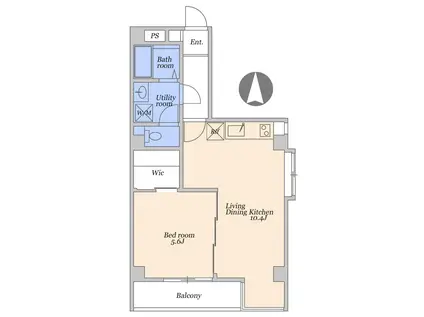 グリムホームズ(1LDK/3階)の間取り写真