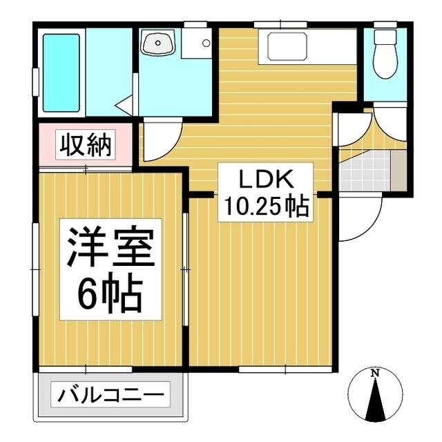 フローレスコーポ(1LDK/1階)の間取り写真