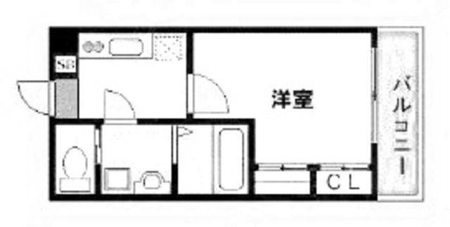 サヴォイ テンジン クォーター(1K/12階)の間取り写真