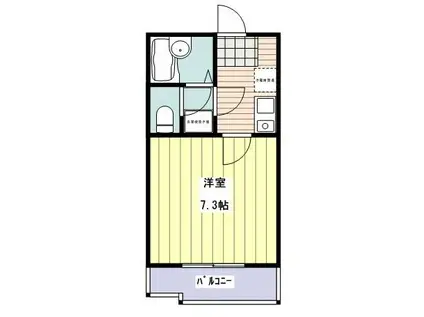 ロジエ高井戸壱番館(1K/2階)の間取り写真