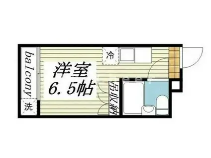 メゾン・ド・パラディ(ワンルーム/4階)の間取り写真