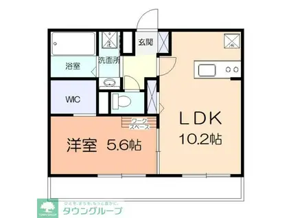 ドゥークロシェット(1LDK/1階)の間取り写真