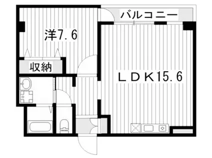 アバントコート明石(1LDK/5階)の間取り写真