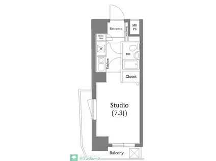 日神パレステージ吉祥寺(1K/7階)の間取り写真