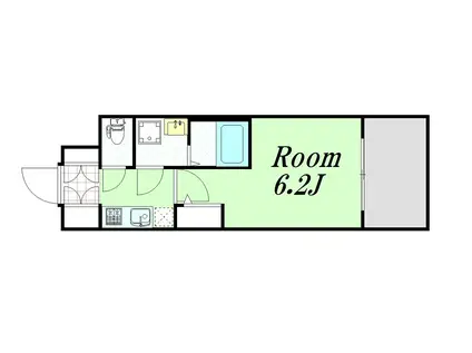 エステムコート新大阪XVIパルス(1K/3階)の間取り写真