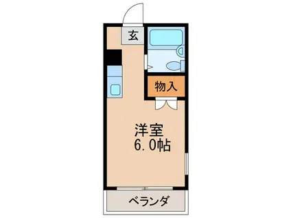 ラ・レジダンス・ド・ノーブル(ワンルーム/7階)の間取り写真