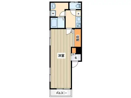 リーム中野上町(1K/2階)の間取り写真