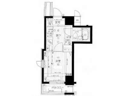 メインステージ御茶ノ水(1K/3階)の間取り写真