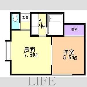 プリマベーラ北郷I(1LDK/2階)の間取り写真