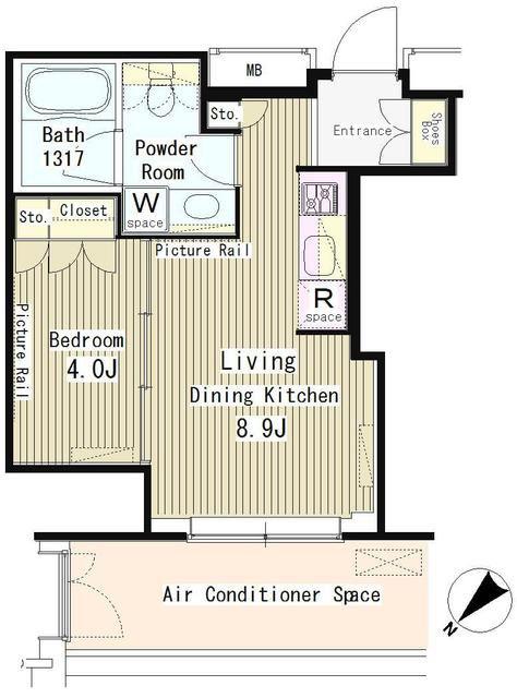 MY TOWER RESIDENCE(1LDK/17階)の間取り写真