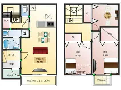 FORTUNA06(3LDK/1階)の間取り写真