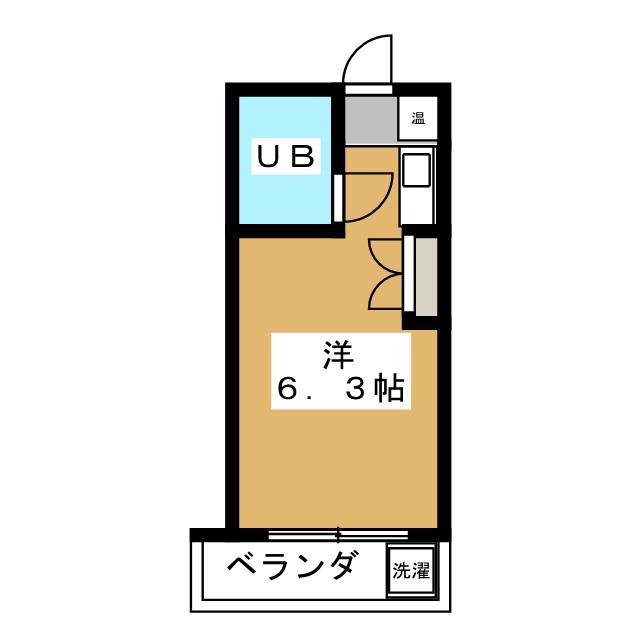 マンションリンデン28(ワンルーム/2階)の間取り写真