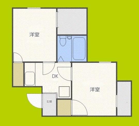 アメニティ新大阪5番館(2K/3階)の間取り写真