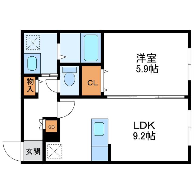 KS KOWA N20 ケイズコワN20(1LDK/2階)の間取り写真
