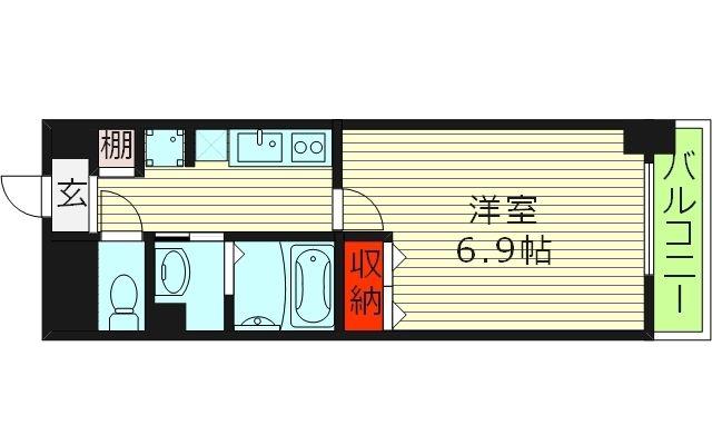 DOLCE VITA(1K/3階)の間取り写真