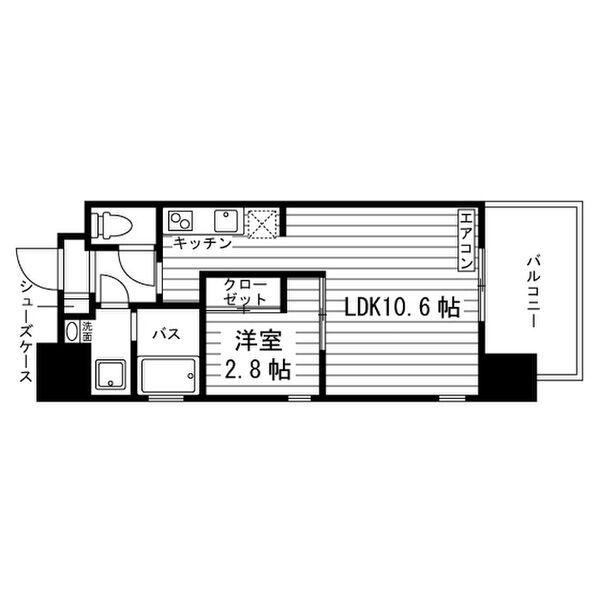 アヴァンコンティア小幡(1LDK/8階)の間取り写真