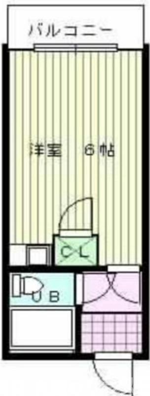 サンロード白鷺(ワンルーム/5階)の間取り写真