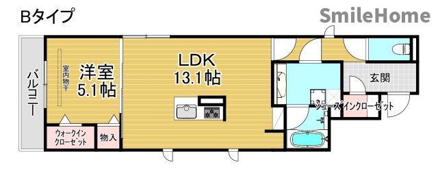 D-RESIDENCE安立(1LDK/2階)の間取り写真
