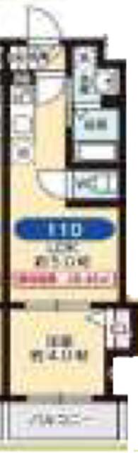AXIA M CITY大阪瑞光(1LDK/1階)の間取り写真