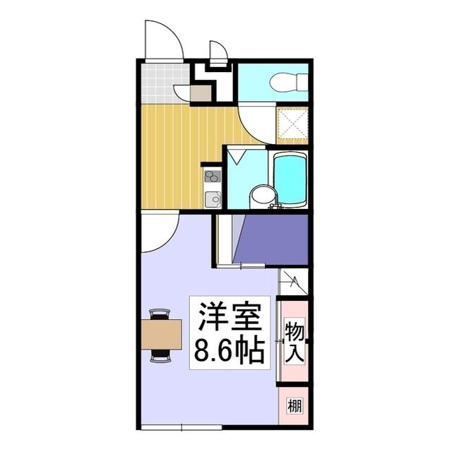 レオパレスサンフラワー(1K/2階)の間取り写真