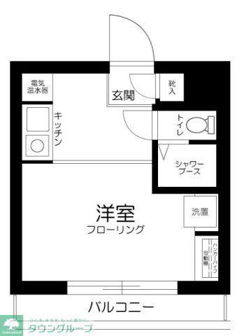 スカイコート向ヶ丘遊園(ワンルーム/2階)の間取り写真