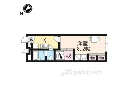 レオパレス清崎(1K/2階)の間取り写真