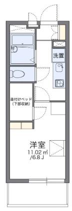 レオパレスアズサ(1K/2階)の間取り写真