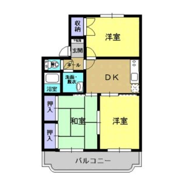 ジェネシス大島A(3DK/3階)の間取り写真