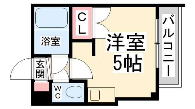 中央日進ビル(1K/2階)の間取り写真