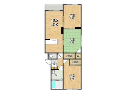 フロンティア東光(3LDK/2階)の間取り写真