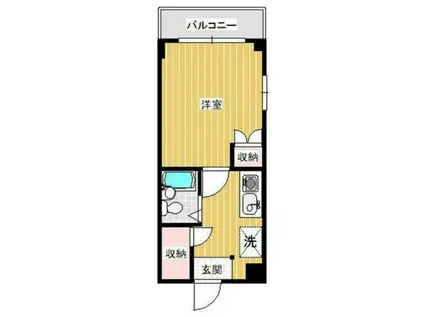 エスポアール川崎(1K/3階)の間取り写真