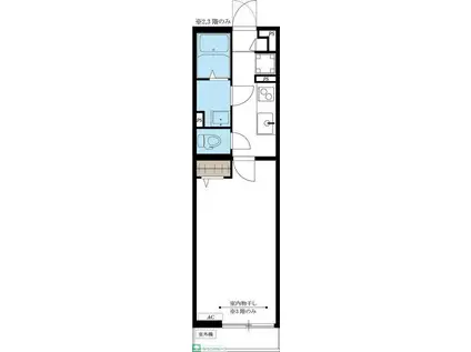 リブリ・リッツ(1K/2階)の間取り写真