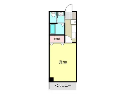 ハイマウント新白河II(1K/2階)の間取り写真