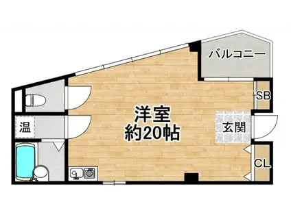 セーフティ・ワン(ワンルーム/3階)の間取り写真