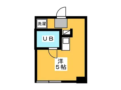 ダイヤモンドレジデンス南大塚(ワンルーム/1階)の間取り写真