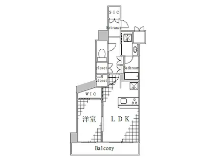 ハーモニーレジデンス東京イーストコア♯005(1LDK/8階)の間取り写真