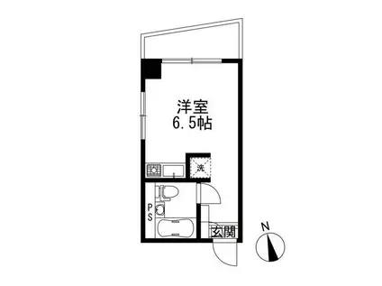 マノア玉川第3(ワンルーム/5階)の間取り写真